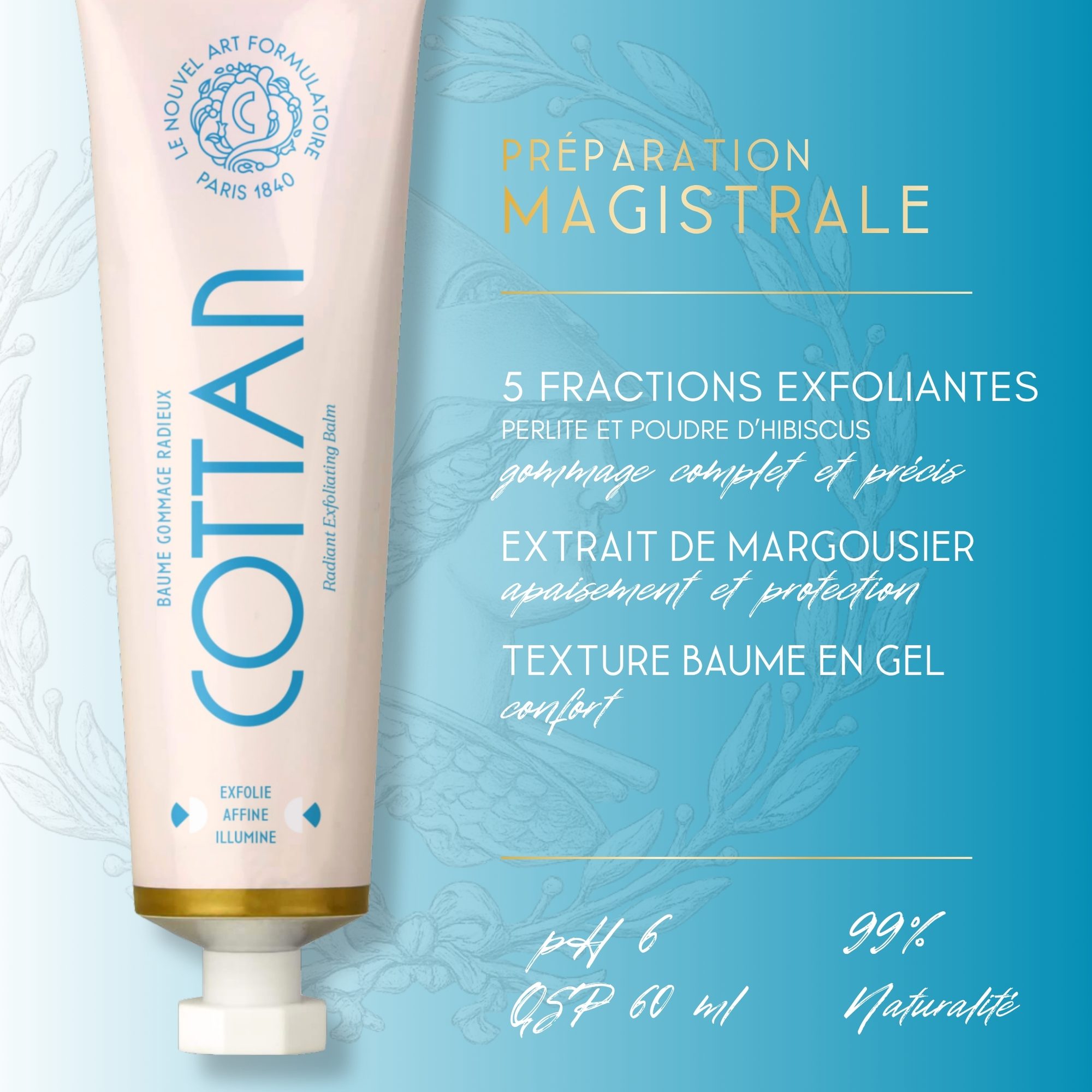 Baume Gommage Radieux COTTAN — composition et actifs