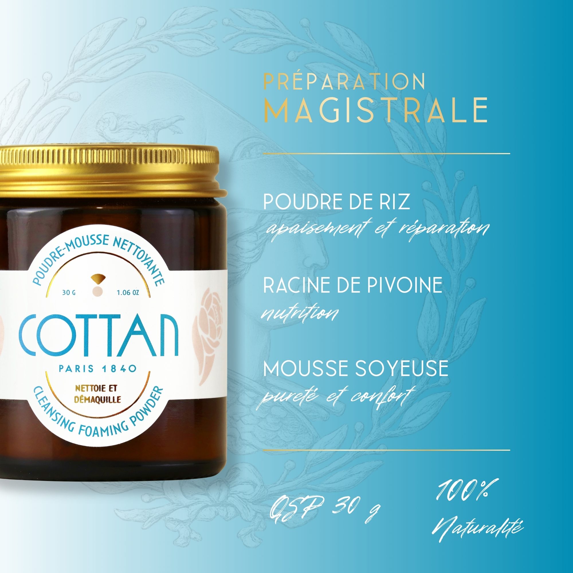 Poudre-Mousse Nettoyante - COTTAN